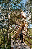 Siikalahti Nature Reserve vicino Parikkala. La torre di osservazione. 